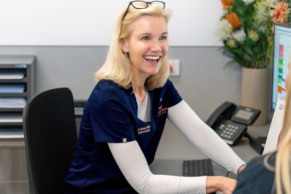 Dr Belinda smiling