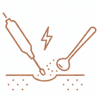 Electrosurgery and curettage